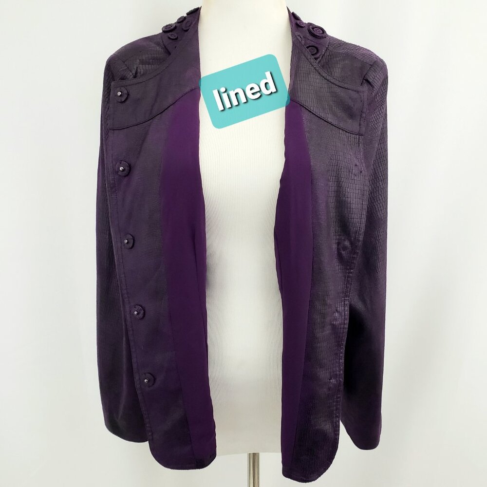 Chicos Lightweight Snap Button Jacket Medium (Siz… - image 6